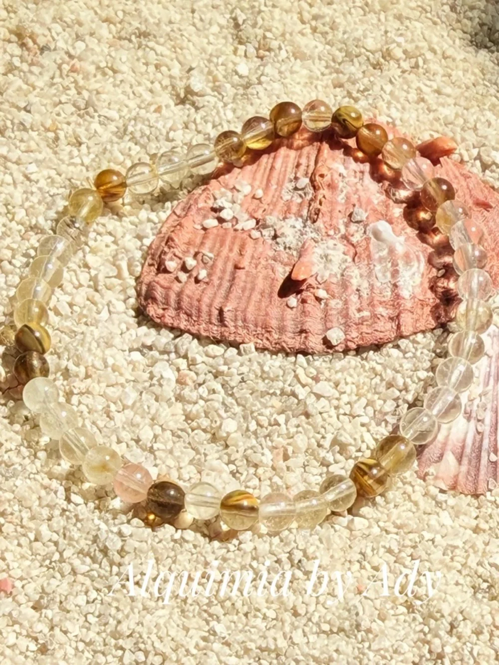 Simple and dainty Beaded Stretch Bracelet + LAGUNA AGATE